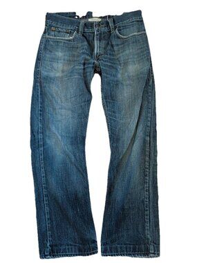 Levis 514 Jeans Mens W34 L28 Straight Leg Regular Fit Medium Wash Denim